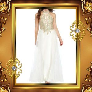 💲Sale💲🎆Embellished Halter Prom Gown by My Michelle🎆